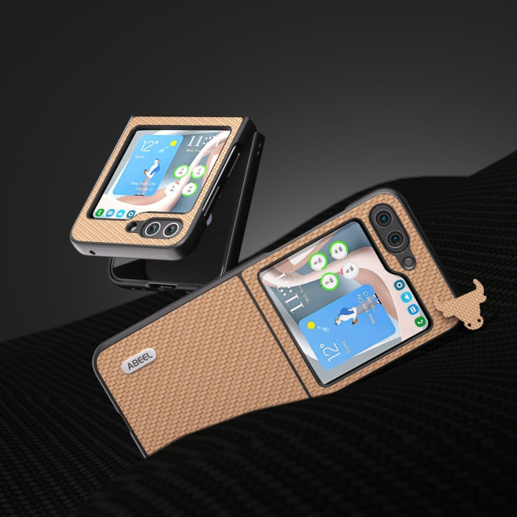 ABEEL Carbon Fiber Texture Protective Phone Case, For Samsung Galaxy Z Flip5