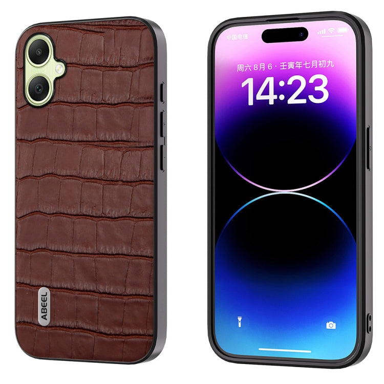 ABEEL Crocodile Texture Genuine Leather Phone Case, For Samsung Galaxy Z Flip6 / Flip7 FE, For Samsung Galaxy Z Fold6, For Samsung Galaxy A05, For Samsung Galaxy S23 FE 5G, For Samsung Galaxy Z Fold5, For Samsung Galaxy Z Flip5