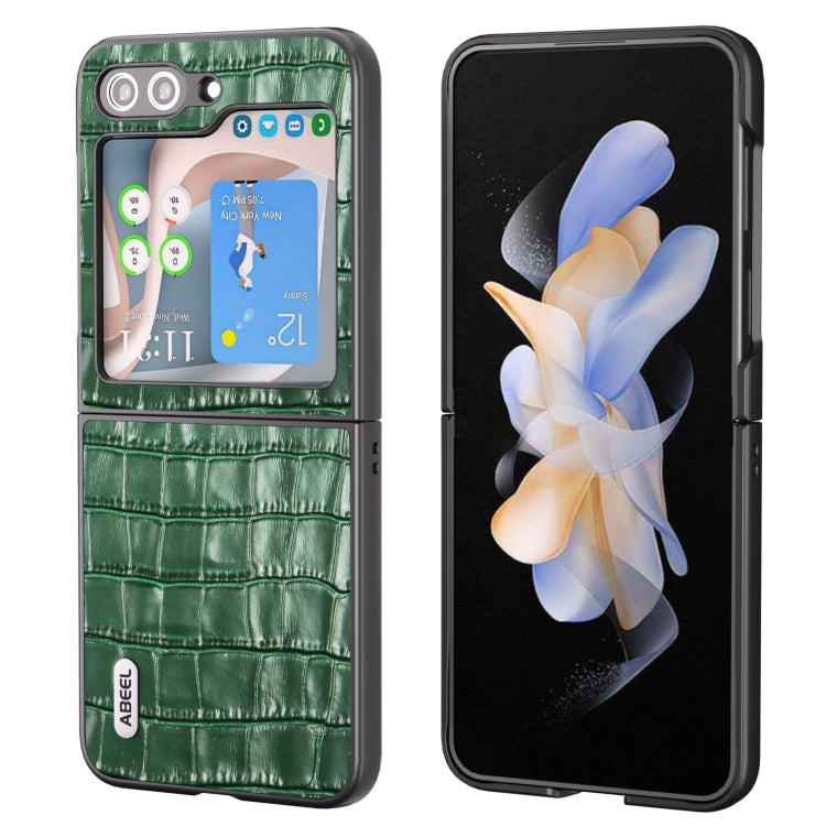 ABEEL Crocodile Texture Genuine Leather Phone Case, For Samsung Galaxy Z Flip6 / Flip7 FE, For Samsung Galaxy Z Fold6, For Samsung Galaxy A05, For Samsung Galaxy S23 FE 5G, For Samsung Galaxy Z Fold5, For Samsung Galaxy Z Flip5