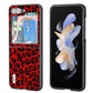 ABEEL Black Edge Leopard Phone Case, For Samsung Galaxy Z Fold5, For Samsung Galaxy Z Flip5