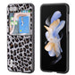 ABEEL Black Edge Leopard Phone Case, For Samsung Galaxy Z Fold5, For Samsung Galaxy Z Flip5