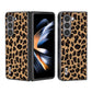 ABEEL Black Edge Leopard Phone Case, For Samsung Galaxy Z Fold5, For Samsung Galaxy Z Flip5