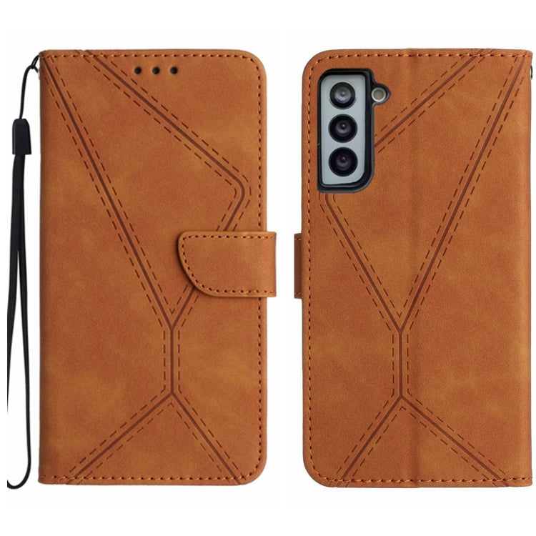 Stitching Embossed Leather Phone Case