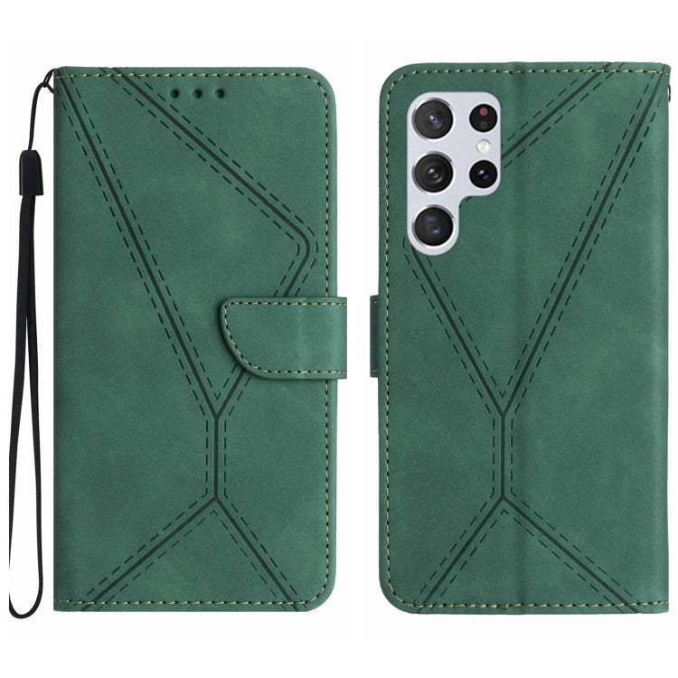 Stitching Embossed Leather Phone Case
