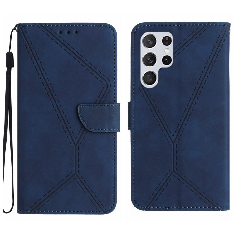 Stitching Embossed Leather Phone Case