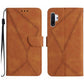 Stitching Embossed Leather Phone Case