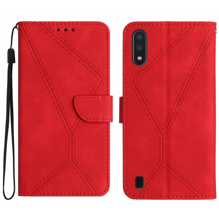Stitching Embossed Leather Phone Case