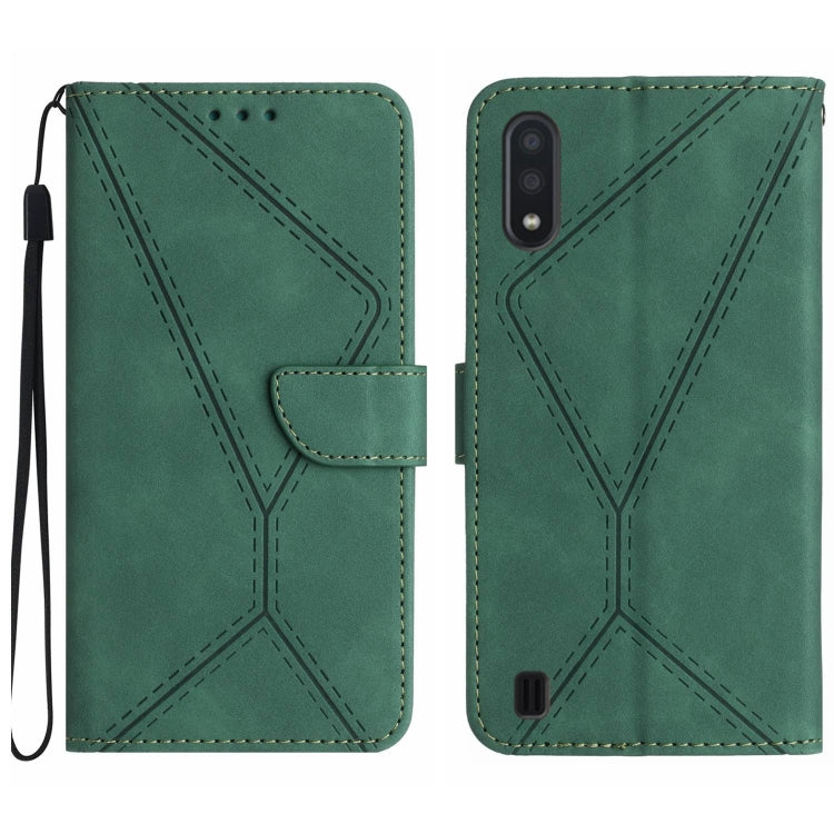 Stitching Embossed Leather Phone Case