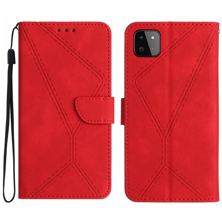Stitching Embossed Leather Phone Case