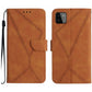 Stitching Embossed Leather Phone Case