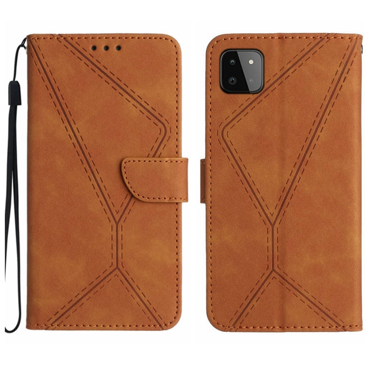 Stitching Embossed Leather Phone Case