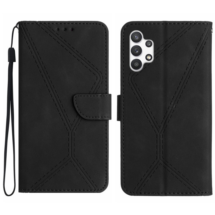 Stitching Embossed Leather Phone Case