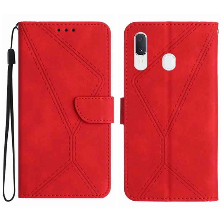 Stitching Embossed Leather Phone Case