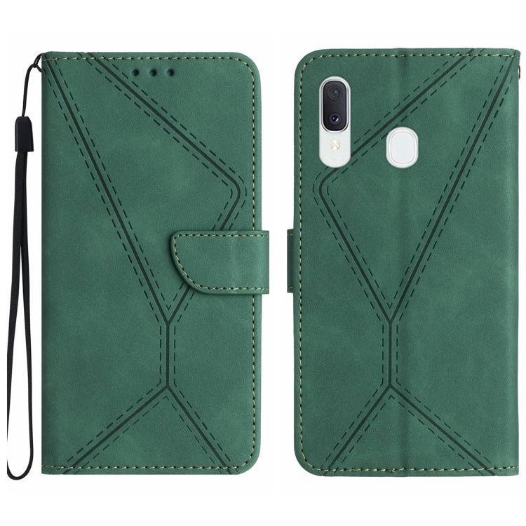 Stitching Embossed Leather Phone Case