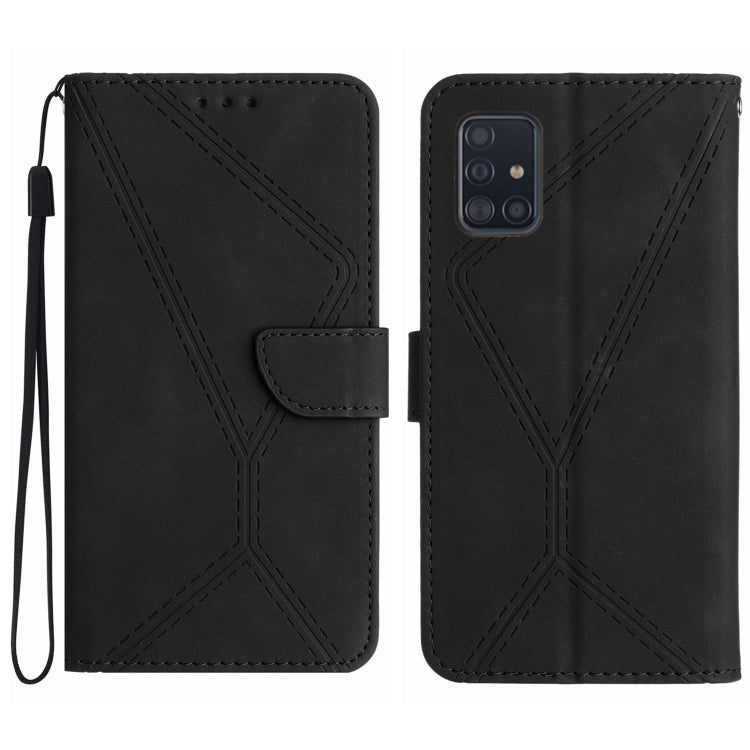Stitching Embossed Leather Phone Case