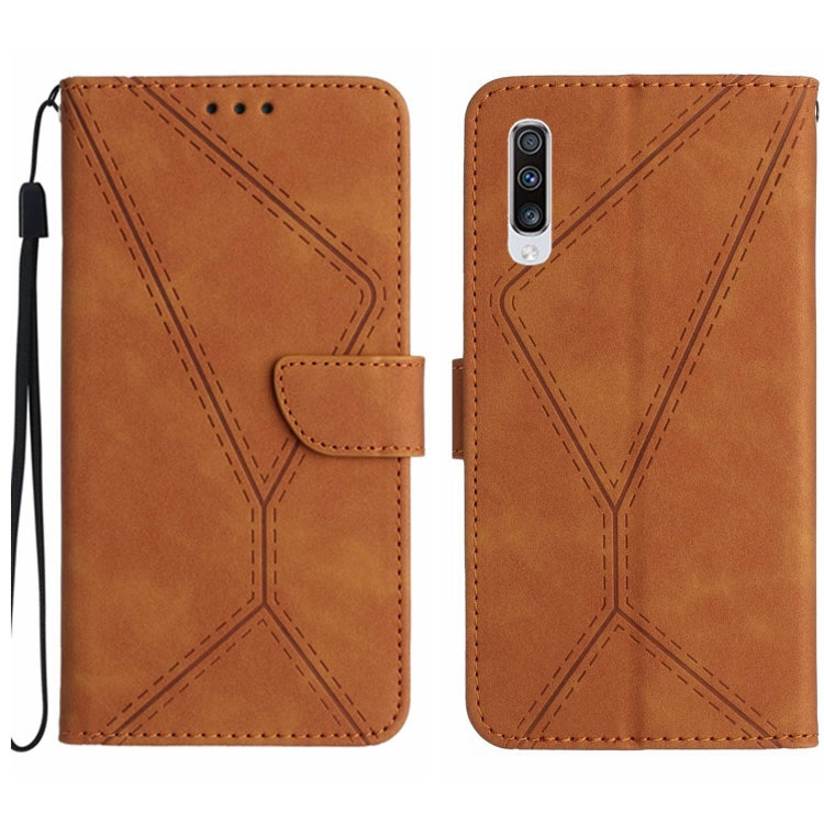 Stitching Embossed Leather Phone Case