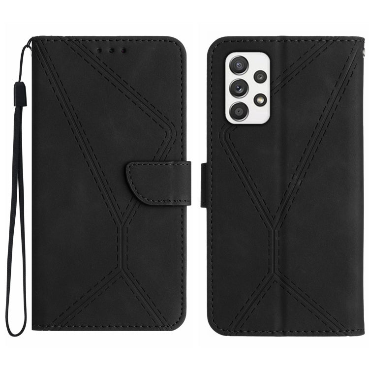 Stitching Embossed Leather Phone Case