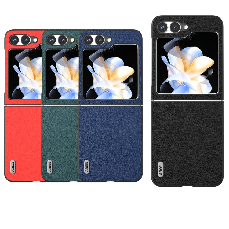 ABEEL Genuine Leather Luolai Series Phone Case, For Samsung Galaxy Z Flip6 / Flip7 FE, For Samsung Galaxy Z Fold6, For Samsung Galaxy Z Fold5, For Samsung Galaxy Z Flip5