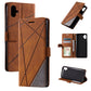 Skin Feel Splicing Leather Phone Case, For Samsung Galaxy A25 5G, For Samsung Galaxy S23 FE 5G, For Samsung Galaxy A24, For Samsung Galaxy A04e /F04, For Samsung Galaxy A34 5G, For Samsung Galaxy A54 5G