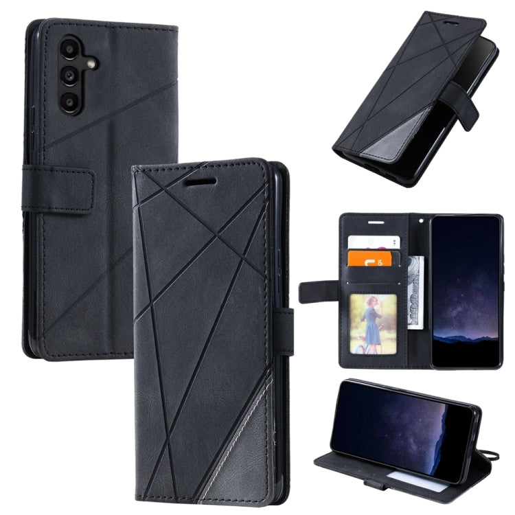 Skin Feel Splicing Leather Phone Case, For Samsung Galaxy Xcover 7, For Samsung Galaxy A55 5G, For Samsung Galaxy A35 5G, For Samsung Galaxy S24 Ultra 5G, For Samsung Galaxy S24+ 5G, For Samsung Galaxy S24 5G, For Samsung Galaxy A15��������������������...