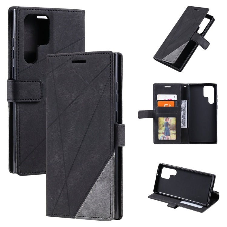 Skin Feel Splicing Leather Phone Case, For Samsung Galaxy Xcover 7, For Samsung Galaxy A55 5G, For Samsung Galaxy A35 5G, For Samsung Galaxy S24 Ultra 5G, For Samsung Galaxy S24+ 5G, For Samsung Galaxy S24 5G, For Samsung Galaxy A15��������������������...