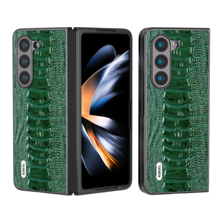 ABEEL Genuine Leather Weilai Series Phone Case, For Samsung Galaxy Z Flip6 / Flip7 FE, For Samsung Galaxy Z Fold6, For Samsung Galaxy Z Fold5, For Samsung Galaxy Z Flip5