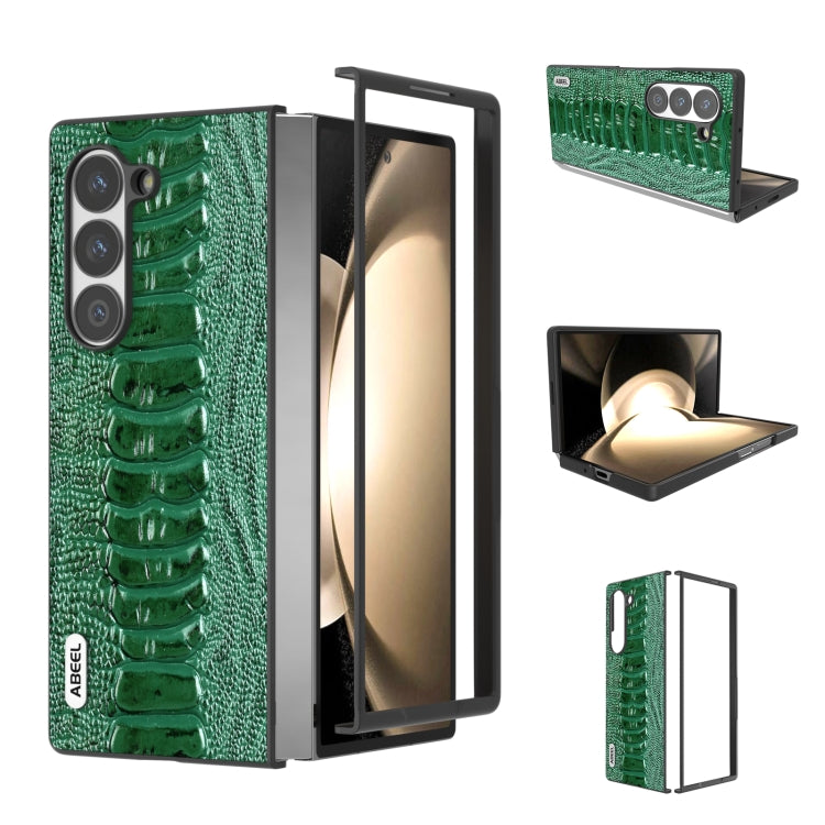 ABEEL Genuine Leather Weilai Series Phone Case, For Samsung Galaxy Z Flip6 / Flip7 FE, For Samsung Galaxy Z Fold6, For Samsung Galaxy Z Fold5, For Samsung Galaxy Z Flip5