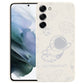 Astronaut Pattern Silicone Straight Edge Phone Case