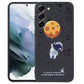 Astronaut Pattern Silicone Straight Edge Phone Case