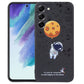 Astronaut Pattern Silicone Straight Edge Phone Case