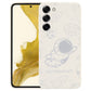 Astronaut Pattern Silicone Straight Edge Phone Case