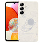 Astronaut Pattern Silicone Straight Edge Phone Case