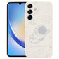 Astronaut Pattern Silicone Straight Edge Phone Case