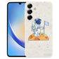 Astronaut Pattern Silicone Straight Edge Phone Case