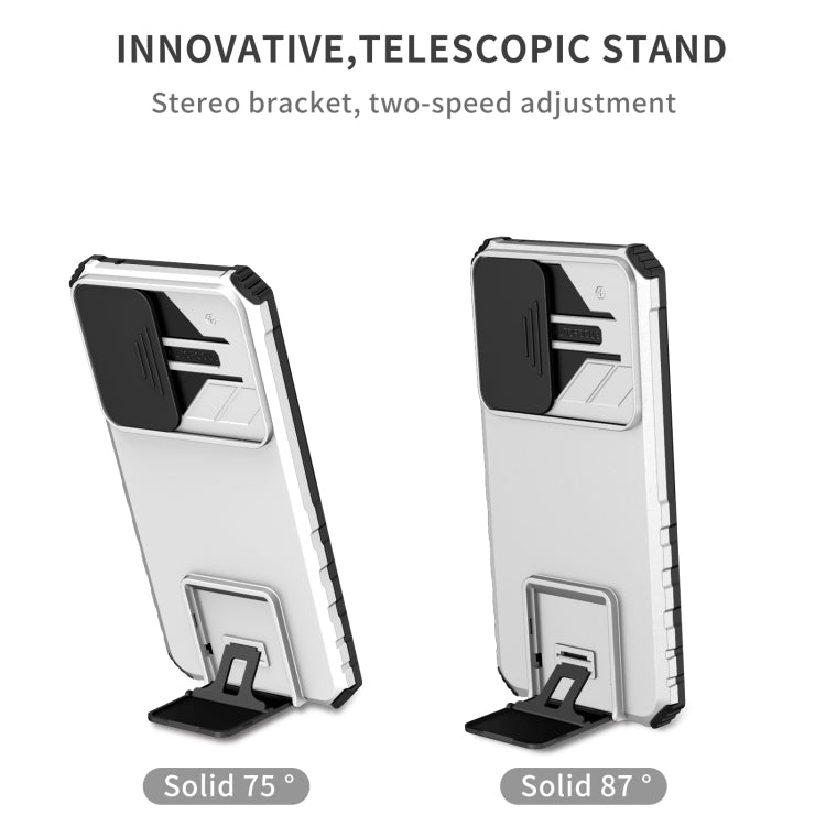 Stereoscopic Holder Sliding Camshield Phone Case, For Samsung Galaxy A34 5G, For Samsung Galaxy A54 5G, For Samsung Galaxy A14 5G, For Samsung Galaxy S20 FE, For Samsung Galaxy A23 4G, For Samsung Galaxy S22+ 5G