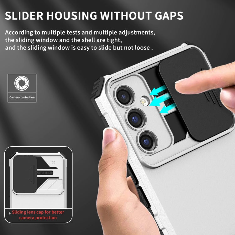 Stereoscopic Holder Sliding Camshield Phone Case, For Samsung Galaxy A34 5G, For Samsung Galaxy A54 5G, For Samsung Galaxy A14 5G, For Samsung Galaxy S20 FE, For Samsung Galaxy A23 4G, For Samsung Galaxy S22+ 5G