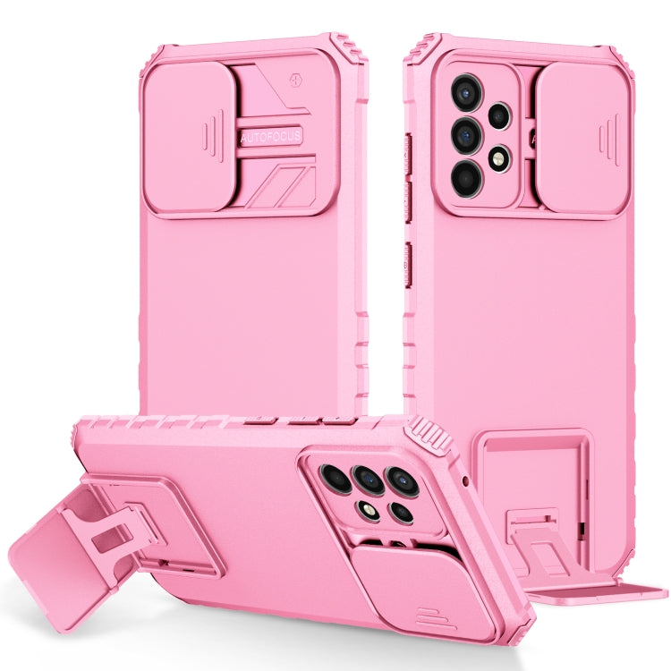 Stereoscopic Holder Sliding Camshield Phone Case, For Samsung Galaxy S22 5G, For Samsung Galaxy A52 5G, For Samsung Galaxy A05, For Samsung Galaxy A05s, For Samsung Galaxy A15 5G, For Samsung Galaxy S24 5G