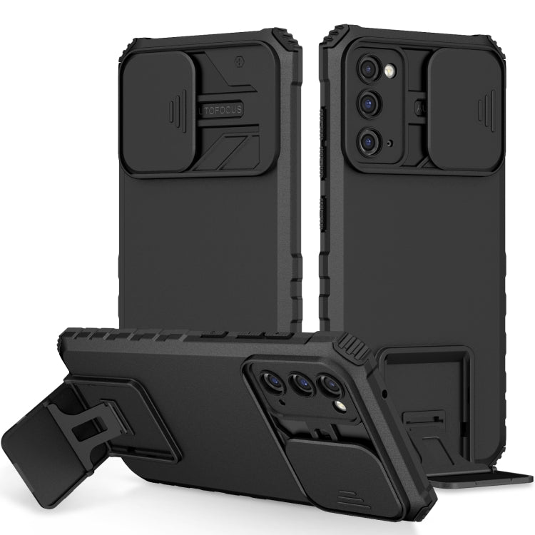 Stereoscopic Holder Sliding Camshield Phone Case, For Samsung Galaxy A34 5G, For Samsung Galaxy A54 5G, For Samsung Galaxy A14 5G, For Samsung Galaxy S20 FE, For Samsung Galaxy A23 4G, For Samsung Galaxy S22+ 5G