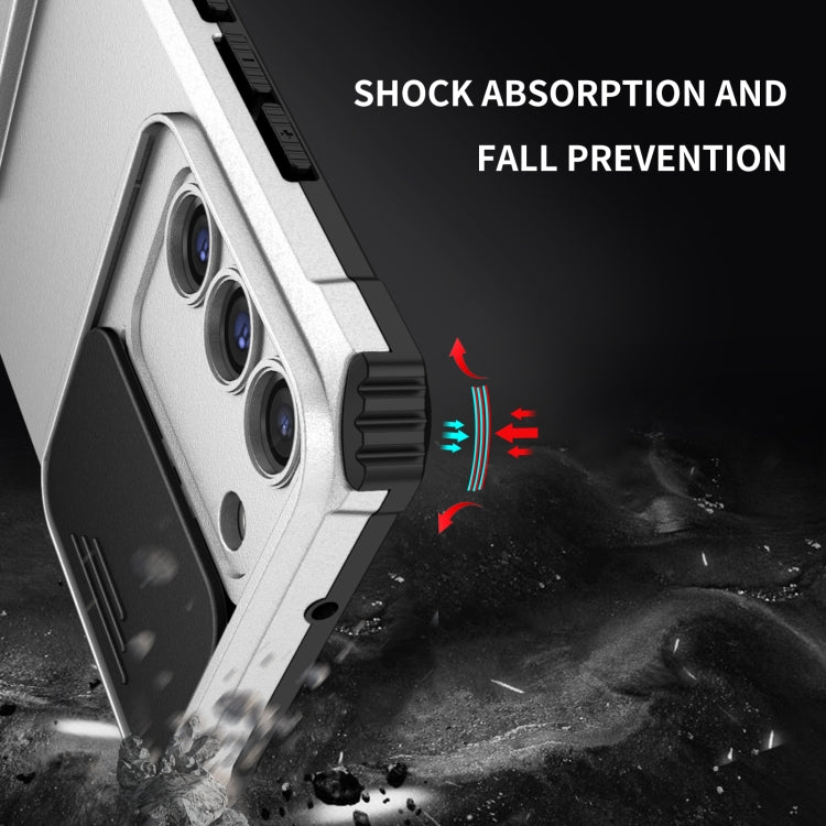 Stereoscopic Holder Sliding Camshield Phone Case, For Samsung Galaxy S22 5G, For Samsung Galaxy A52 5G, For Samsung Galaxy A05, For Samsung Galaxy A05s, For Samsung Galaxy A15 5G, For Samsung Galaxy S24 5G