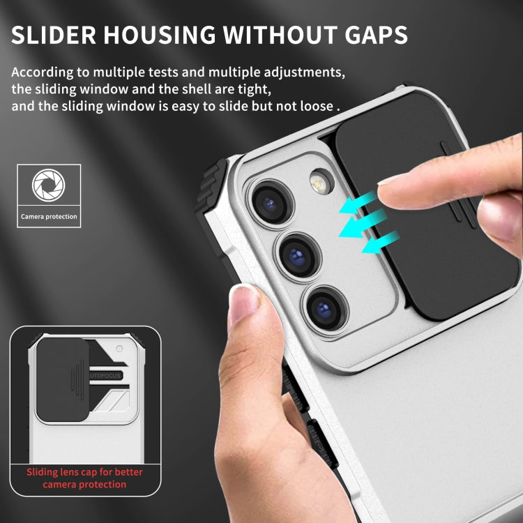 Stereoscopic Holder Sliding Camshield Phone Case, For Samsung Galaxy S22 5G, For Samsung Galaxy A52 5G, For Samsung Galaxy A05, For Samsung Galaxy A05s, For Samsung Galaxy A15 5G, For Samsung Galaxy S24 5G