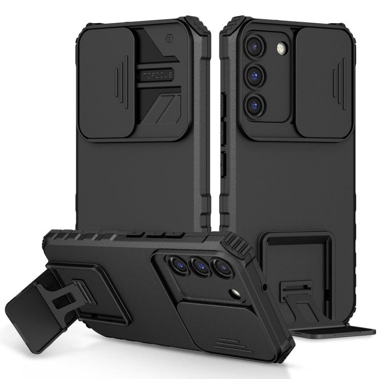 Stereoscopic Holder Sliding Camshield Phone Case, For Samsung Galaxy S22 5G, For Samsung Galaxy A52 5G, For Samsung Galaxy A05, For Samsung Galaxy A05s, For Samsung Galaxy A15 5G, For Samsung Galaxy S24 5G