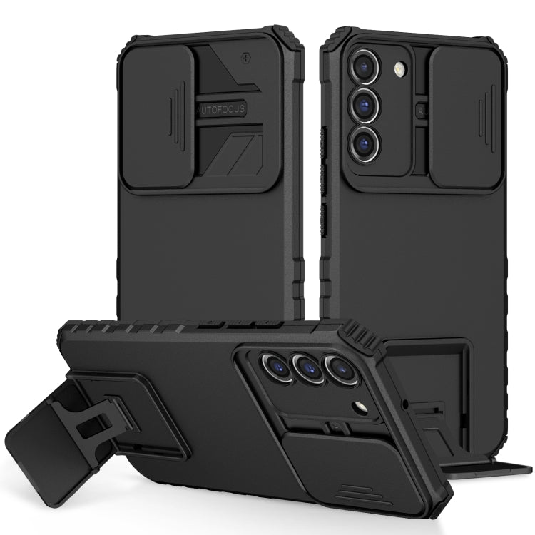 Stereoscopic Holder Sliding Camshield Phone Case, For Samsung Galaxy A34 5G, For Samsung Galaxy A54 5G, For Samsung Galaxy A14 5G, For Samsung Galaxy S20 FE, For Samsung Galaxy A23 4G, For Samsung Galaxy S22+ 5G