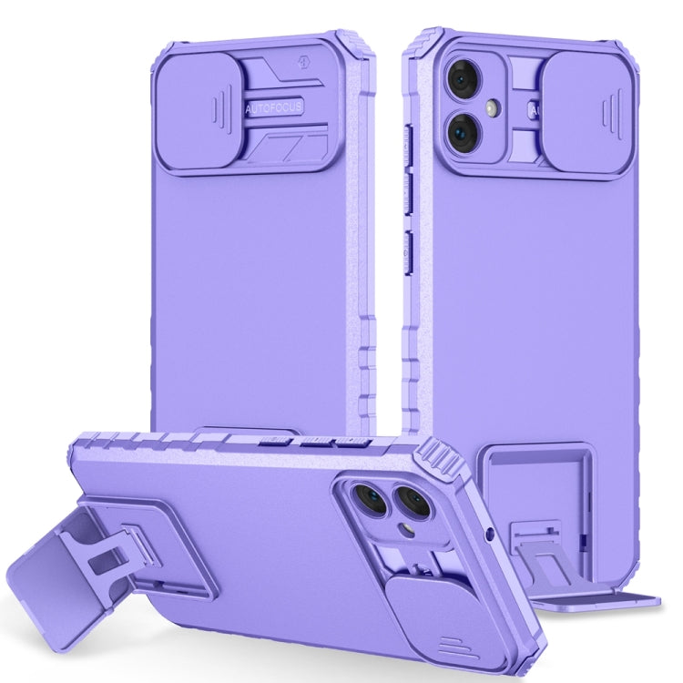 Stereoscopic Holder Sliding Camshield Phone Case, For Samsung Galaxy S22 5G, For Samsung Galaxy A52 5G, For Samsung Galaxy A05, For Samsung Galaxy A05s, For Samsung Galaxy A15 5G, For Samsung Galaxy S24 5G
