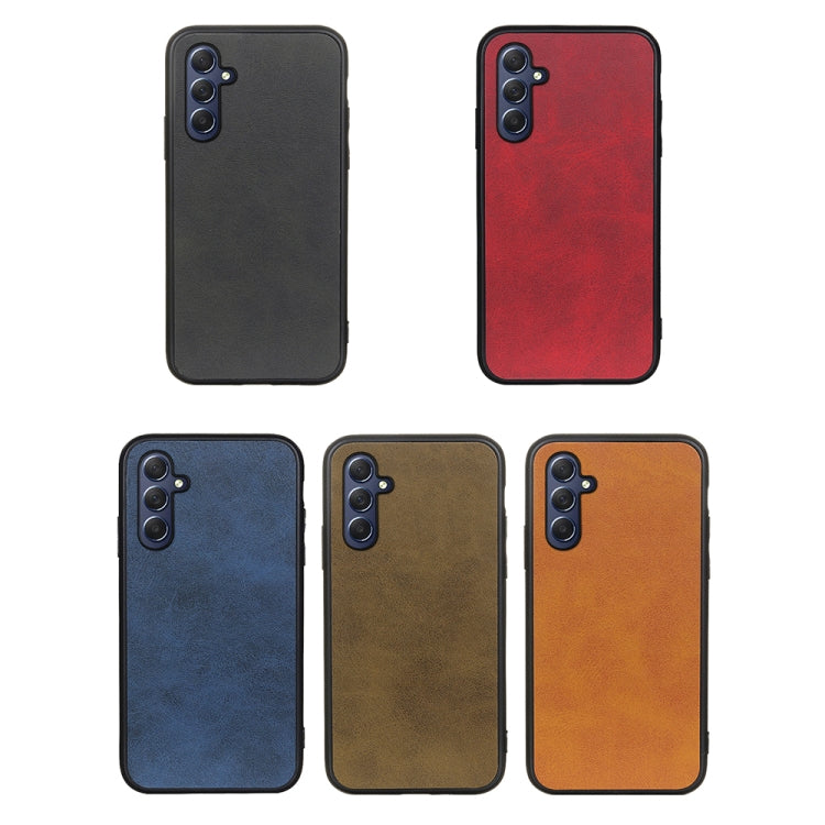 Two-color Calf Texture Shockproof Phone Case, For Samsung Galaxy M54 5G