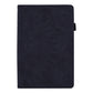Calf Pattern Double Folding Design Embossed Leather Case with  Holder & Card Slots & Pen Slot &   Elastic Band, For Samsung Galaxy Tab S6 Lite