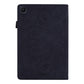 Calf Pattern Double Folding Design Embossed Leather Case with  Holder & Card Slots & Pen Slot &   Elastic Band, For Samsung Galaxy Tab S6 Lite