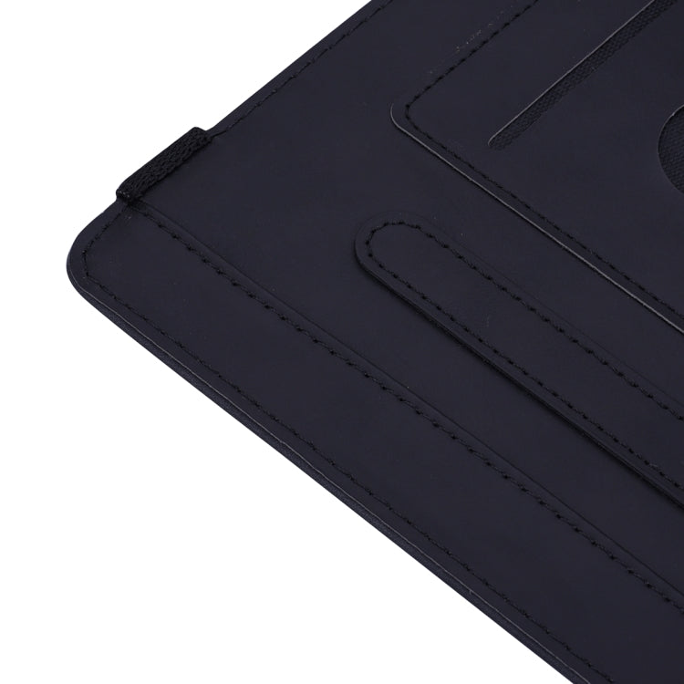 Calf Pattern Double Folding Design Embossed Leather Case with  Holder & Card Slots & Pen Slot &   Elastic Band, For Samsung Galaxy Tab S6 Lite