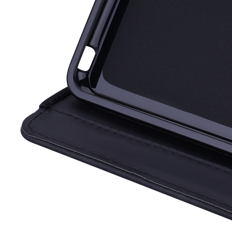 Calf Pattern Double Folding Design Embossed Leather Case with  Holder & Card Slots & Pen Slot &   Elastic Band, For Samsung Galaxy Tab S6 Lite