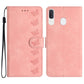 Seven Butterflies Embossed Leather Phone Case, For Samsung Galaxy A22 5G, For Samsung Galaxy A23 5G, For Samsung Galaxy A24 4G, For Samsung Galaxy A32 4G, For Samsung Galaxy A32 5G, For Samsung Galaxy A33 5G, For Samsung Galaxy A34, For Samsung Galaxy A40