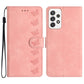 Seven Butterflies Embossed Leather Phone Case, For Samsung Galaxy A41, For Samsung Galaxy A42 5G, For Samsung Galaxy A50, For Samsung Galaxy A51, For Samsung Galaxy A52 5G, For Samsung Galaxy A53, For Samsung Galaxy A54, For Samsung Galaxy A70